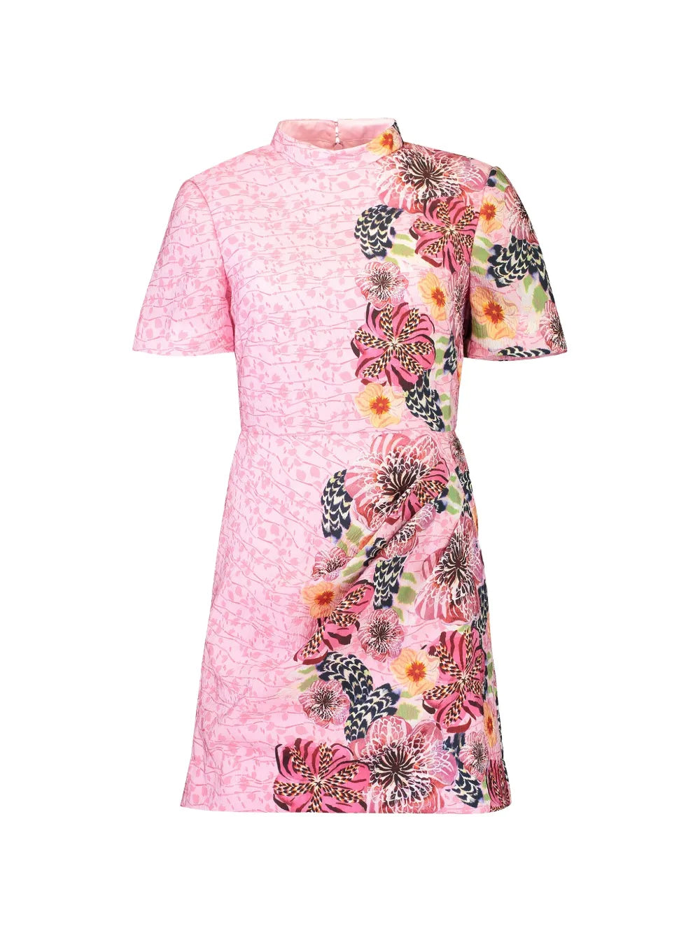 Saloni Draped Floral Mini Dress