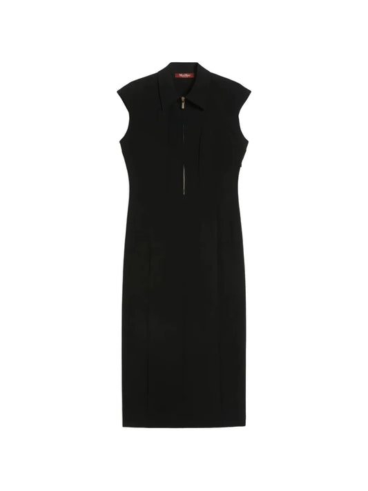 Max Mara Mstalga Collared Zip Fastening Midi Dress