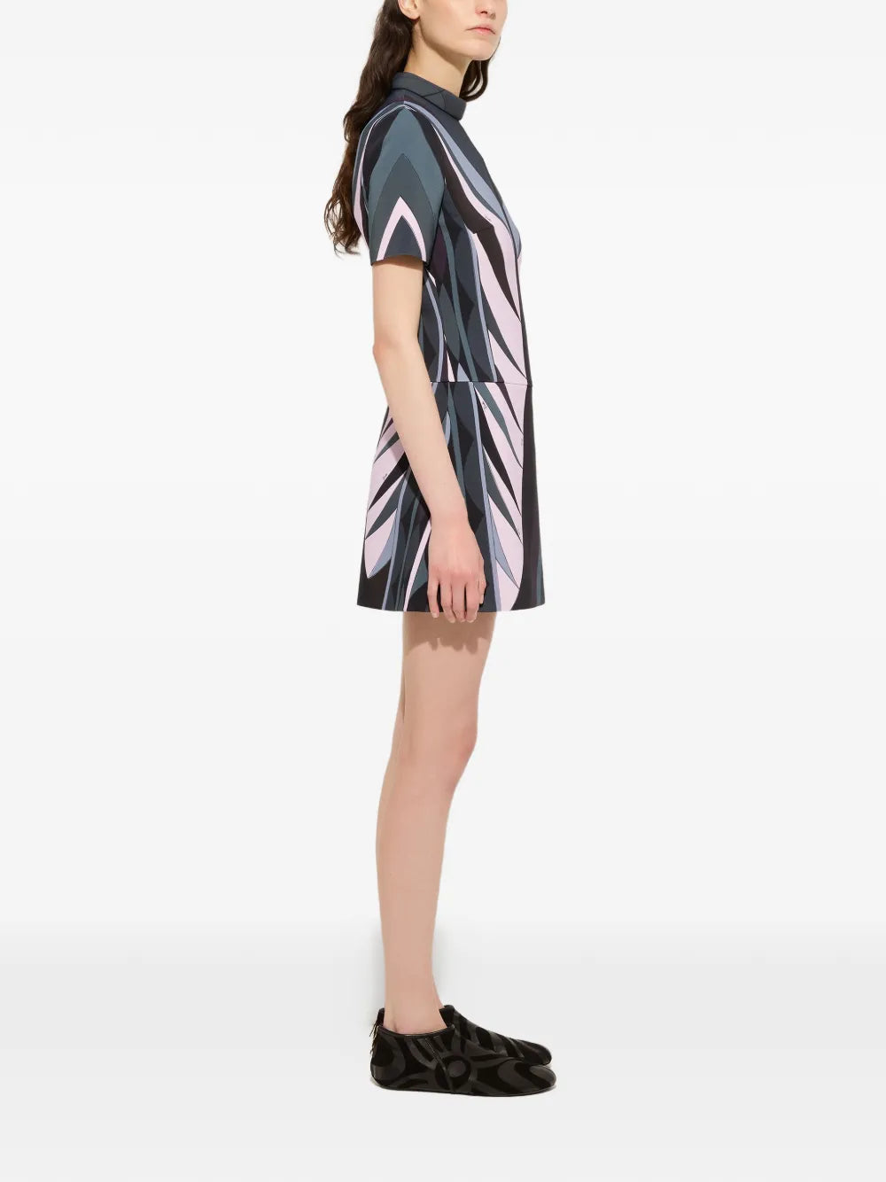 Pucci Volute Print Flared Dress