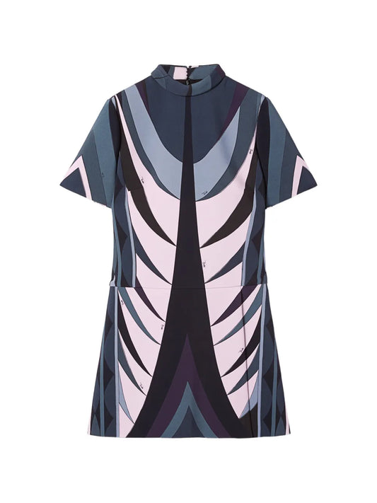 Pucci Volute Print Flared Dress