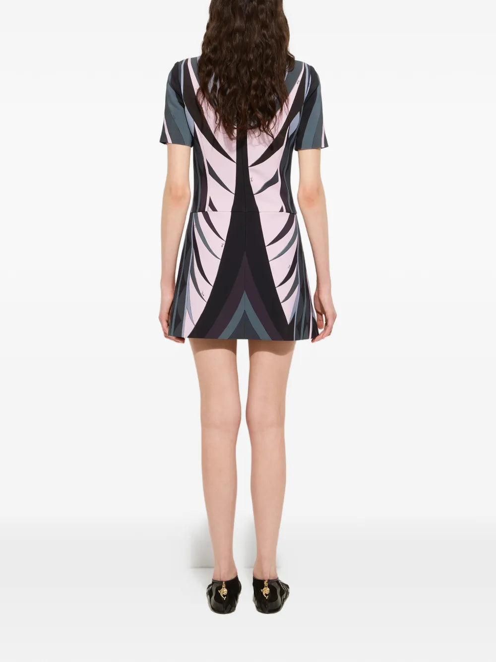 Pucci Volute Print Flared Dress