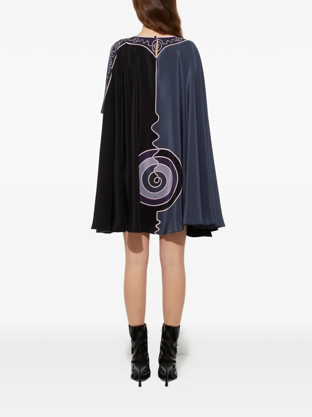 Pucci Astro Print Cape Mini Dress