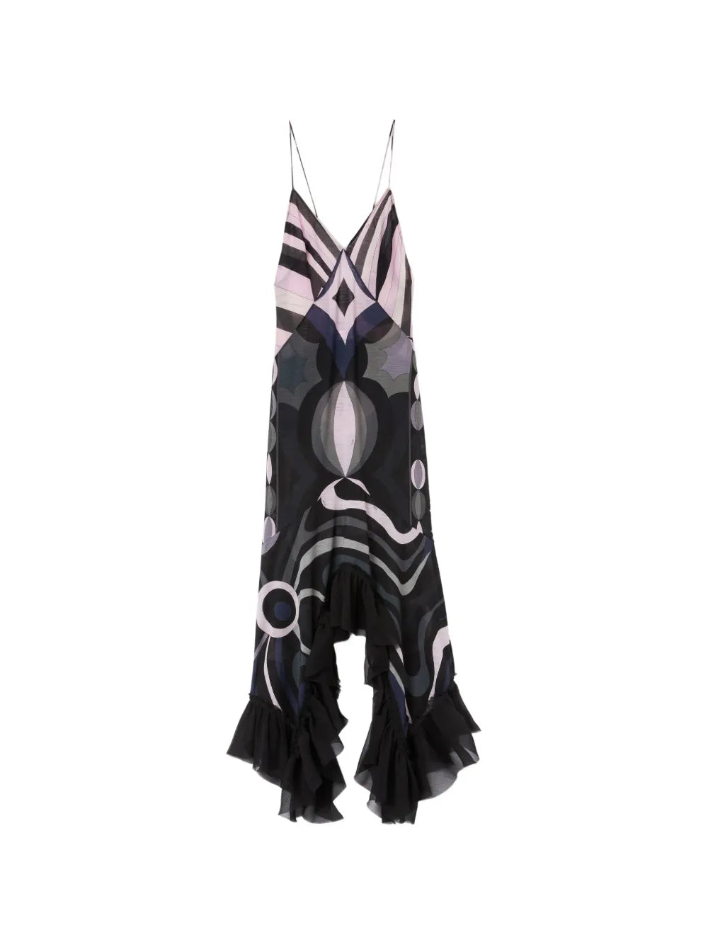 Pucci Iride Print V Neck Dress