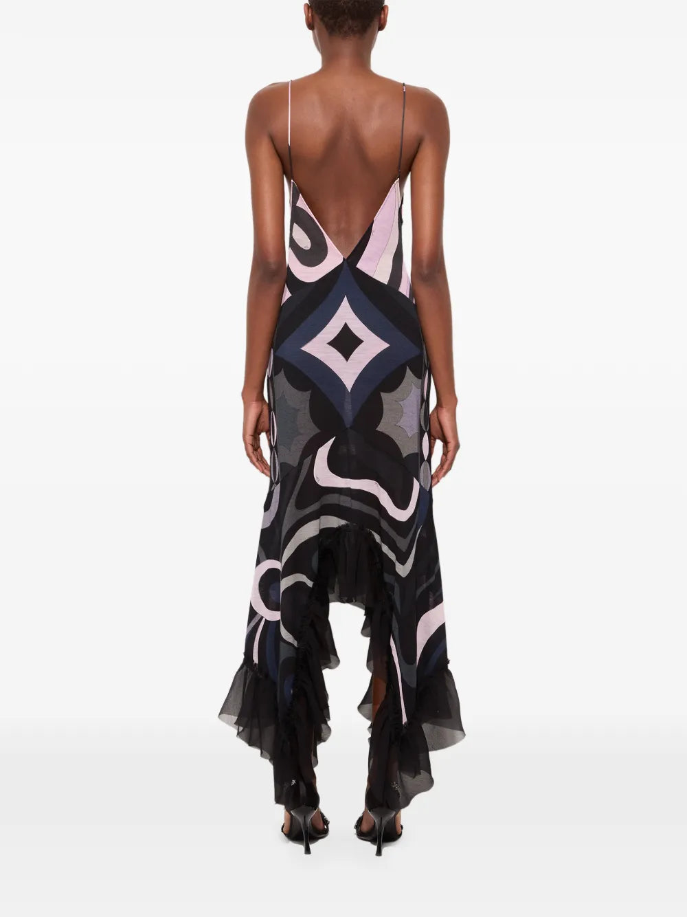 Pucci Iride Print V Neck Dress