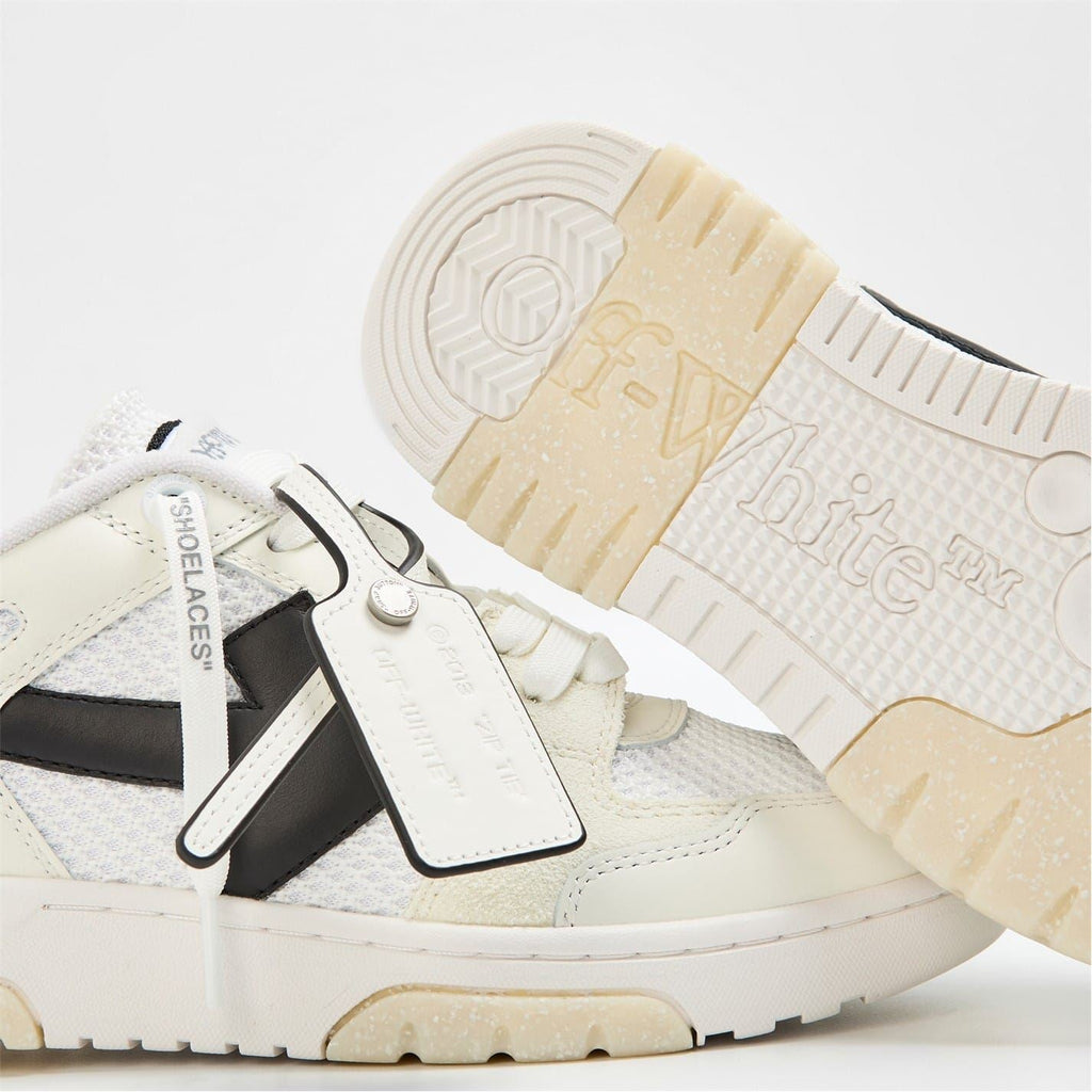 Off White Mens Slim Low Calfskin Leather Trainers