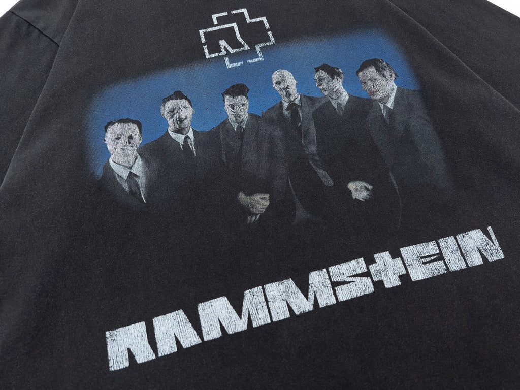 Balenciaga Rammstein Band Print T-Shirt in Black