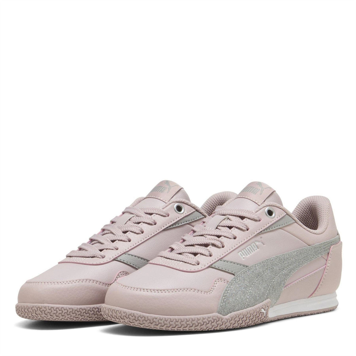 Puma Bella D Glitter Canvas Low Top Sneakers