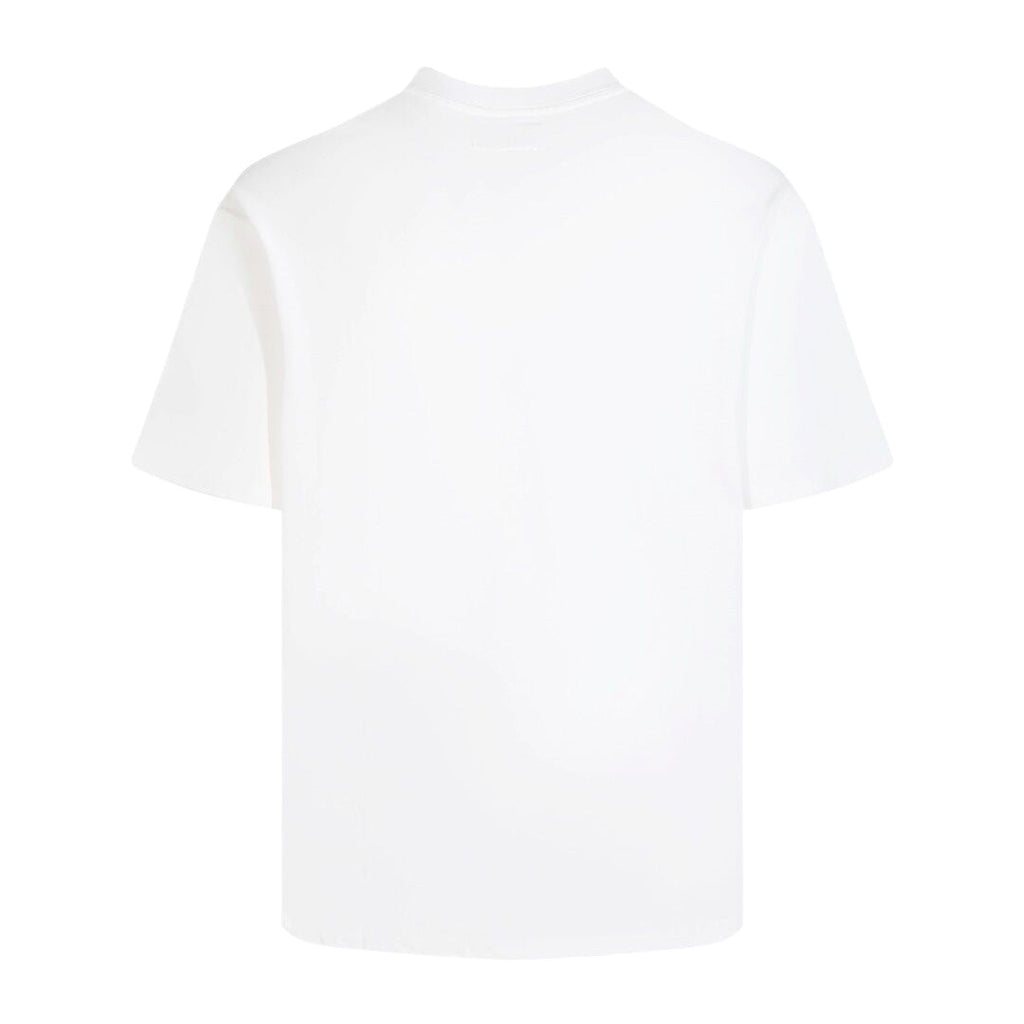 Balenciaga Stacked Distressed Logo T-Shirt in Black & White