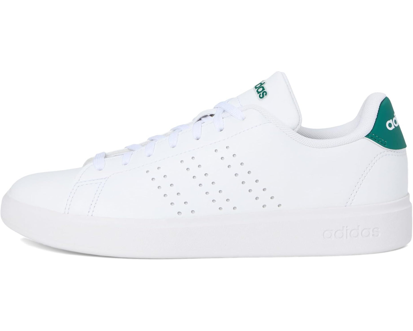 Men's adidas Advantage 2.0 White/Black/Collegiate Green