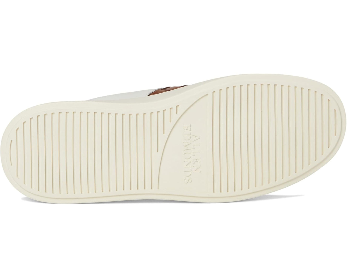Men's Allen Edmonds Oliver Woven Slip-on Shoes White/Woven Luggage Leather