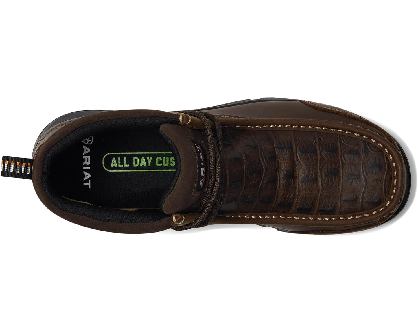Men's Ariat Edge LTE Moc Composite Toe Work Boots Brown/Brown Croco Print