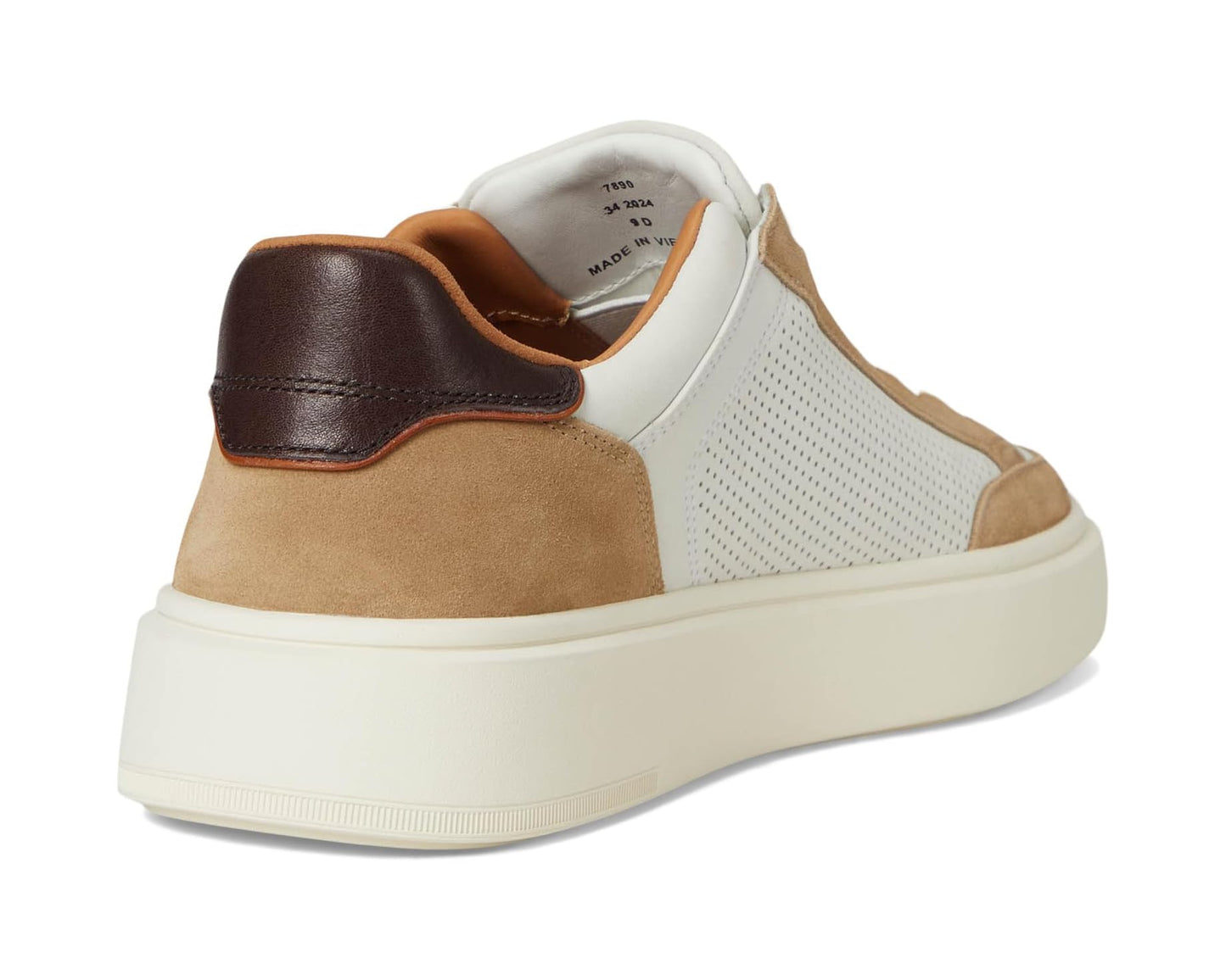 Men's Allen Edmonds Oliver-1 Court Inspired Shoes Bone Leather Mix