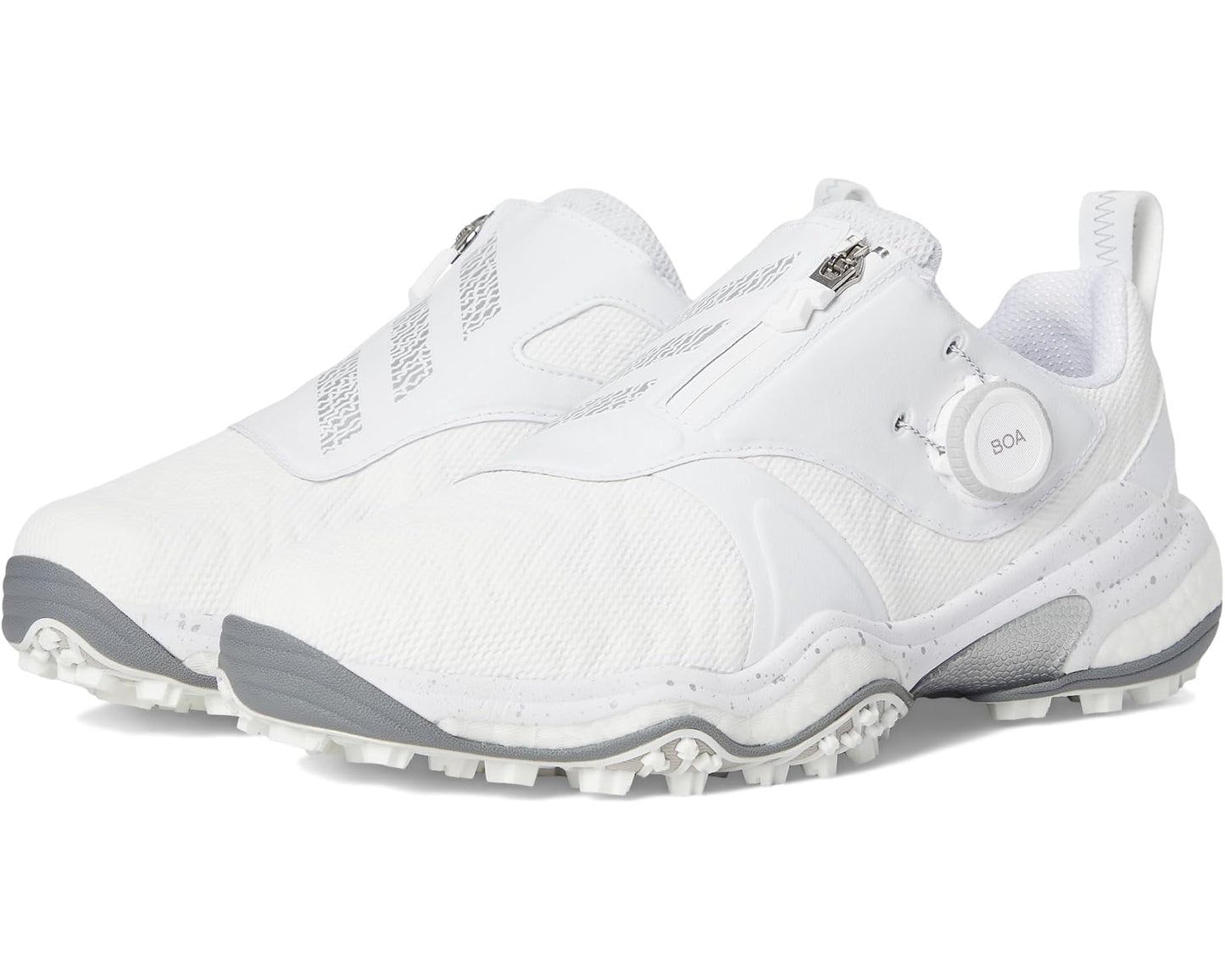 Men's adidas Golf Codechaos BOA 25 Golf Shoes Footwear White/Iron Metallic/Grey Four