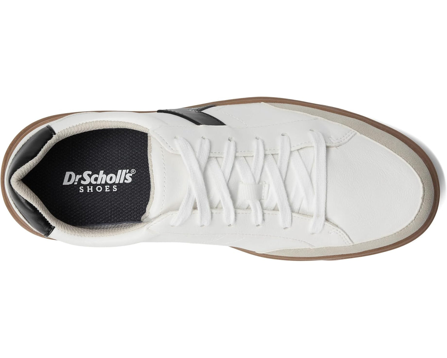 Men's Dr. Scholl's Madison Lace-Up White/Black Smooth