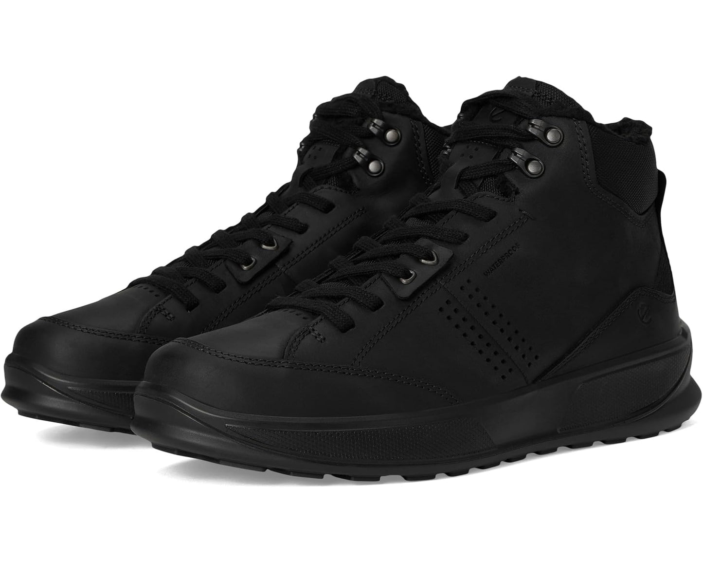 Men's ECCO Byway 2.0 Waterproof Lace-up Boots Black Oiled Nubuck