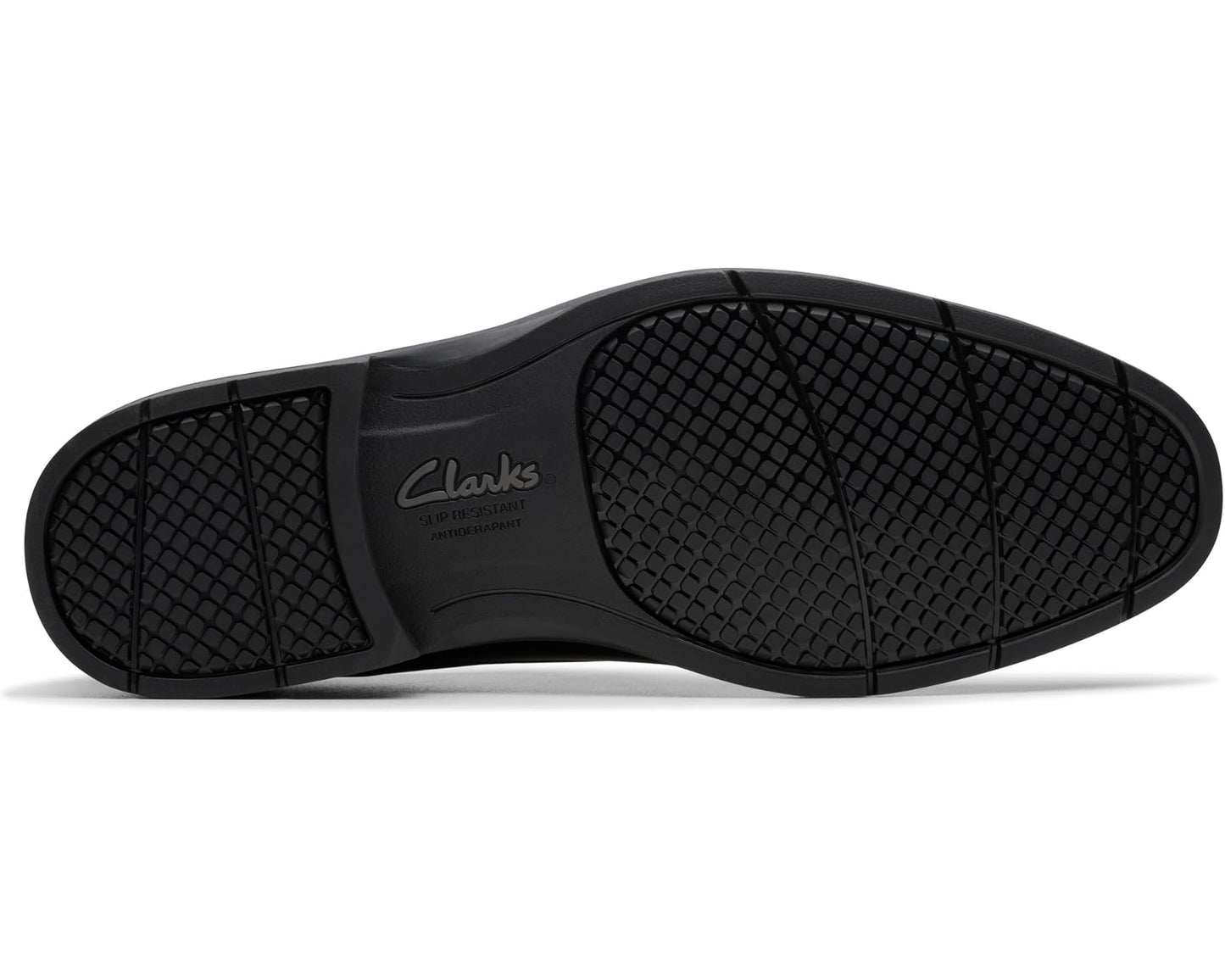 Men's Clarks Eldredge Plain Black Leather