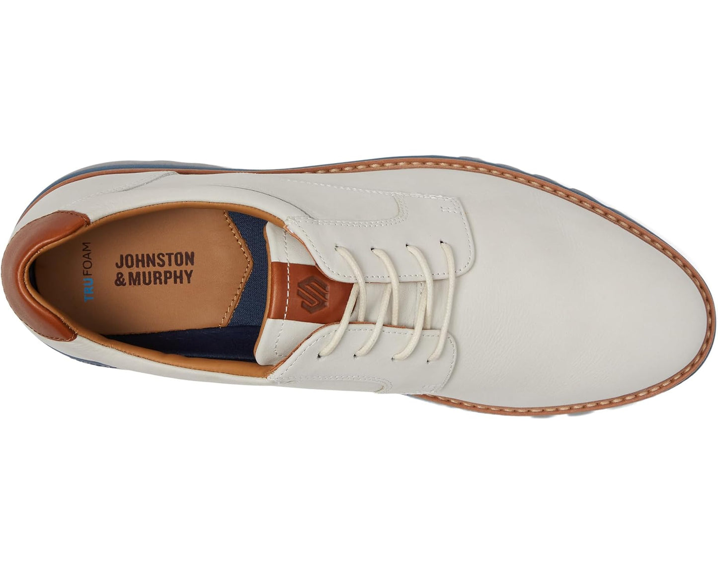 Men's Johnston & Murphy Braydon Plain Toe Off White Nubuck