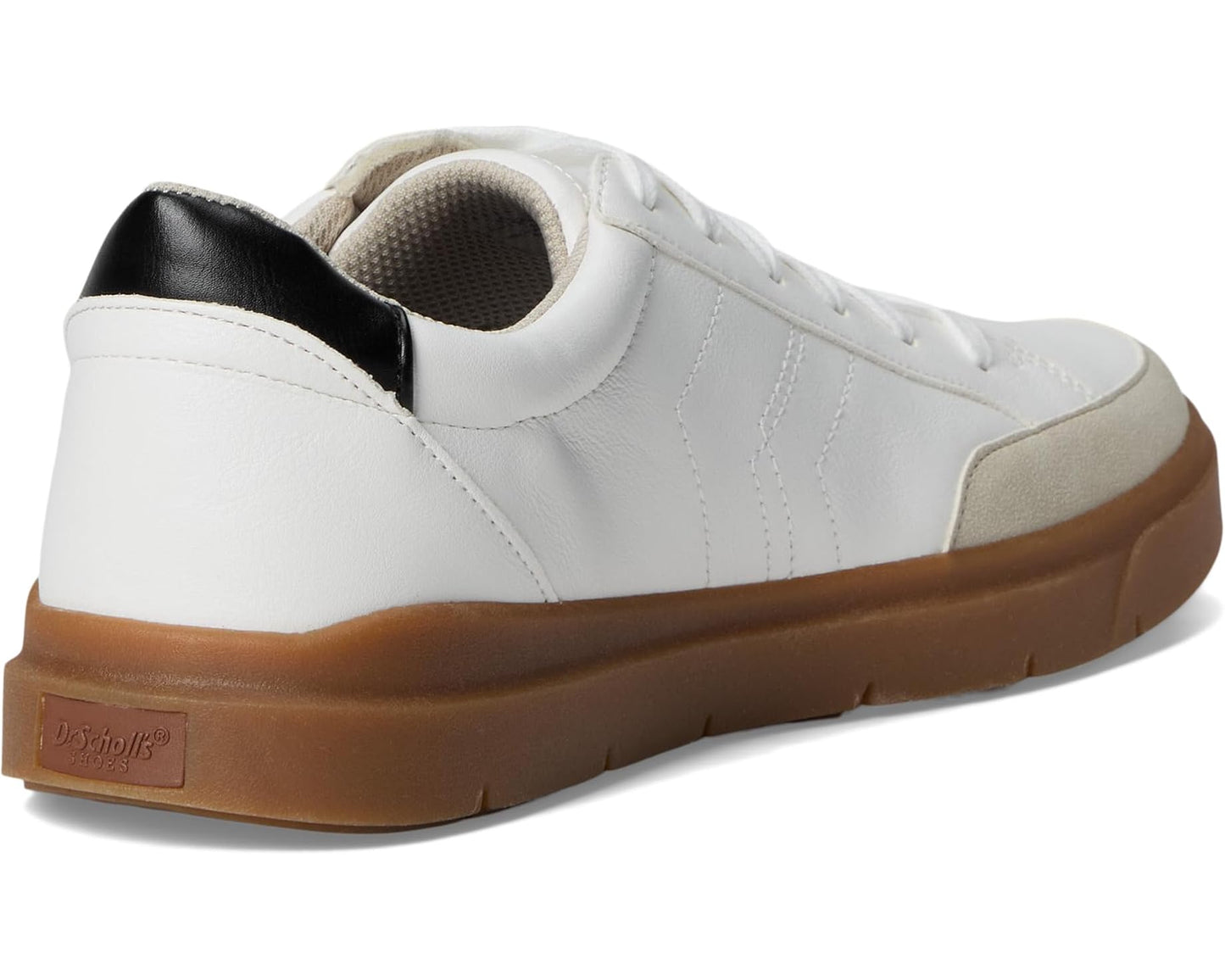 Men's Dr. Scholl's Madison Lace-Up White/Black Smooth