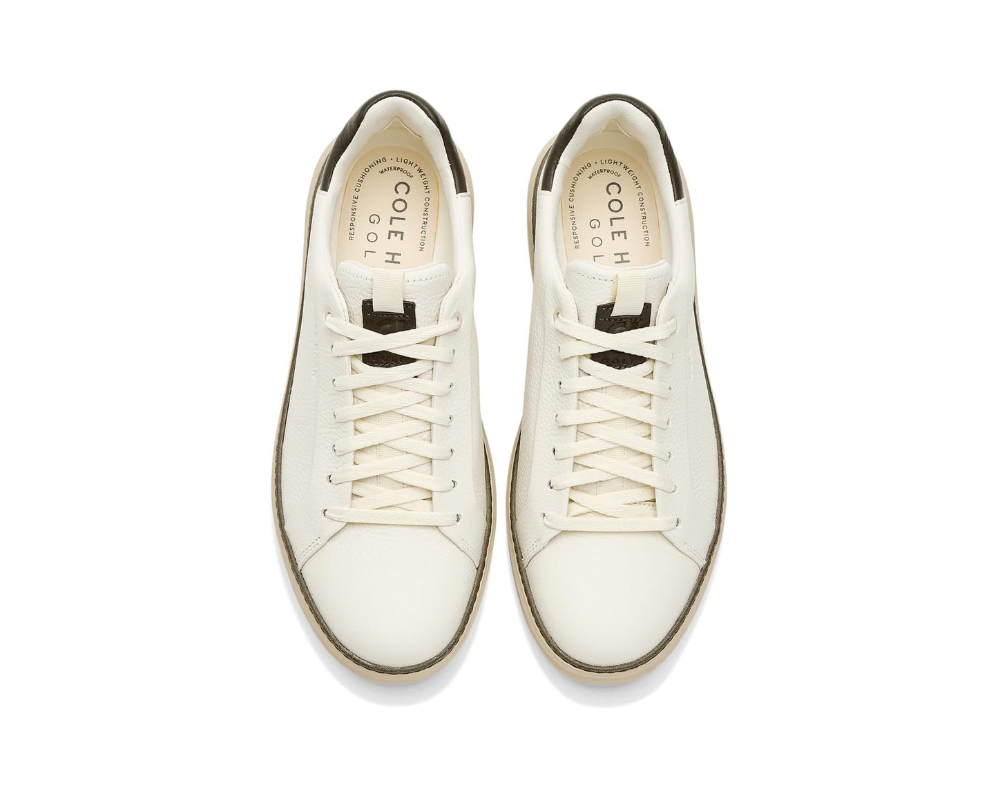 Men's Cole Haan GrandPro Topspin Golf Ivory Wp/Deep Olive/Light Sesame