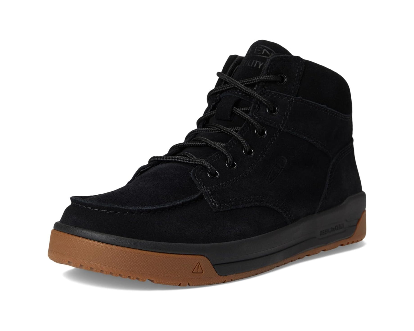 Men's KEEN Utility Gibson Boots (Soft Toe) Black/Gum