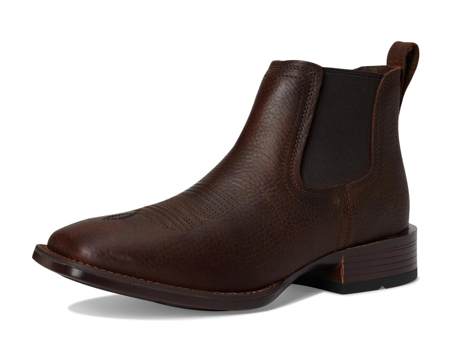 Men's Ariat Booker Ultra Western Boots Brown Oiled Rowdy