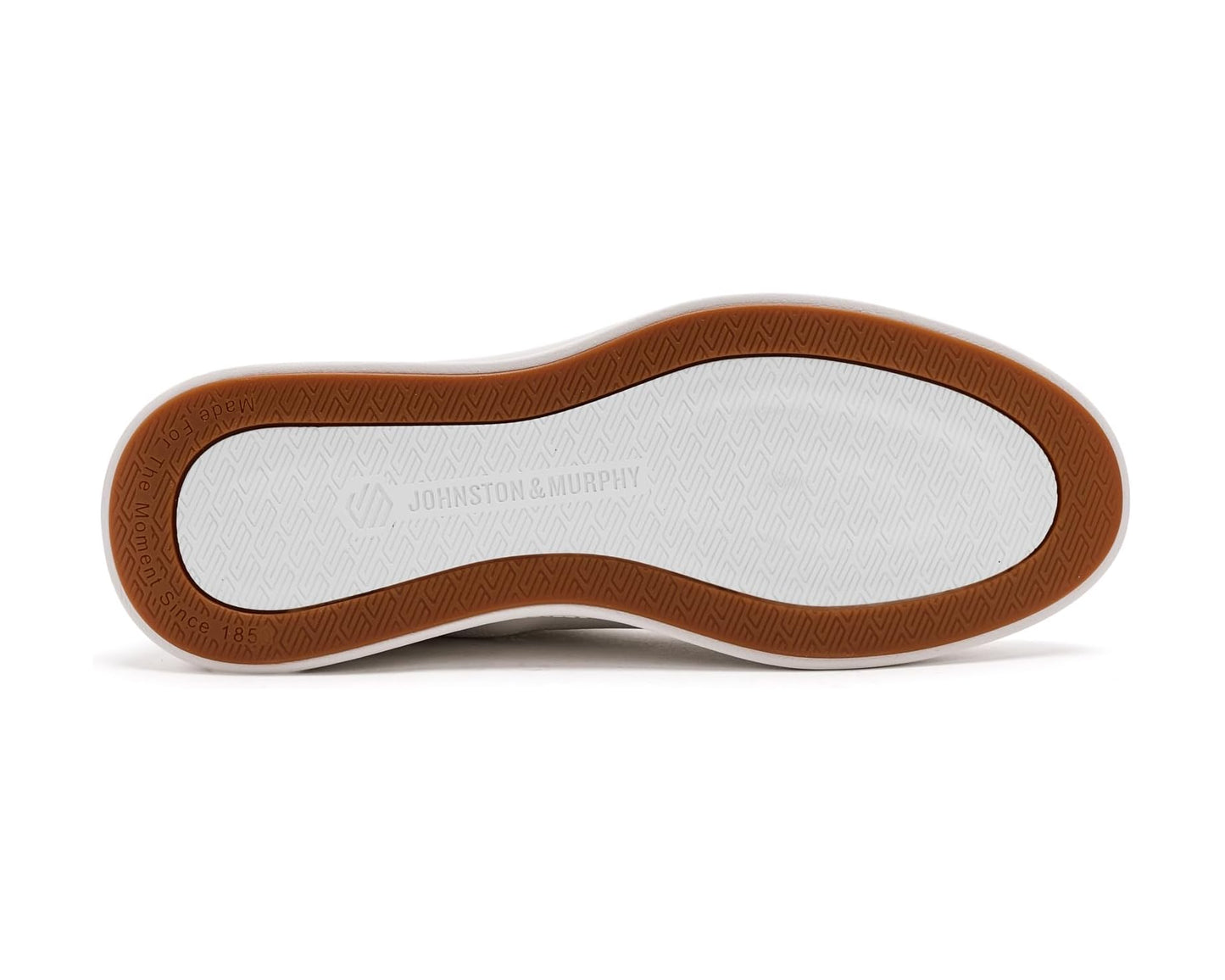 Men's Johnston & Murphy Ackerson Perfed Plain Toe White Full Grain