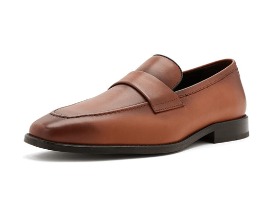 Men's Johnston & Murphy Floyd Penny Loafers Tan Full Grain