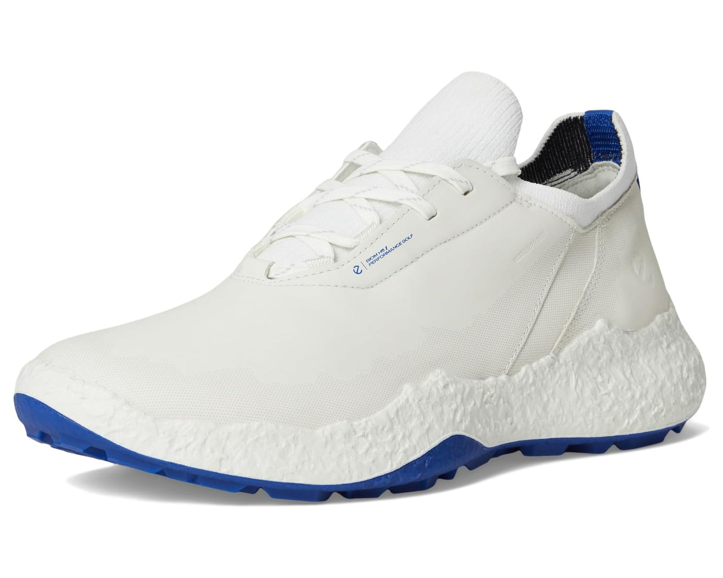 Men's ECCO Golf BIOM Hybrid 5 Lace Waterproof Golf Shoe White/Virtual
