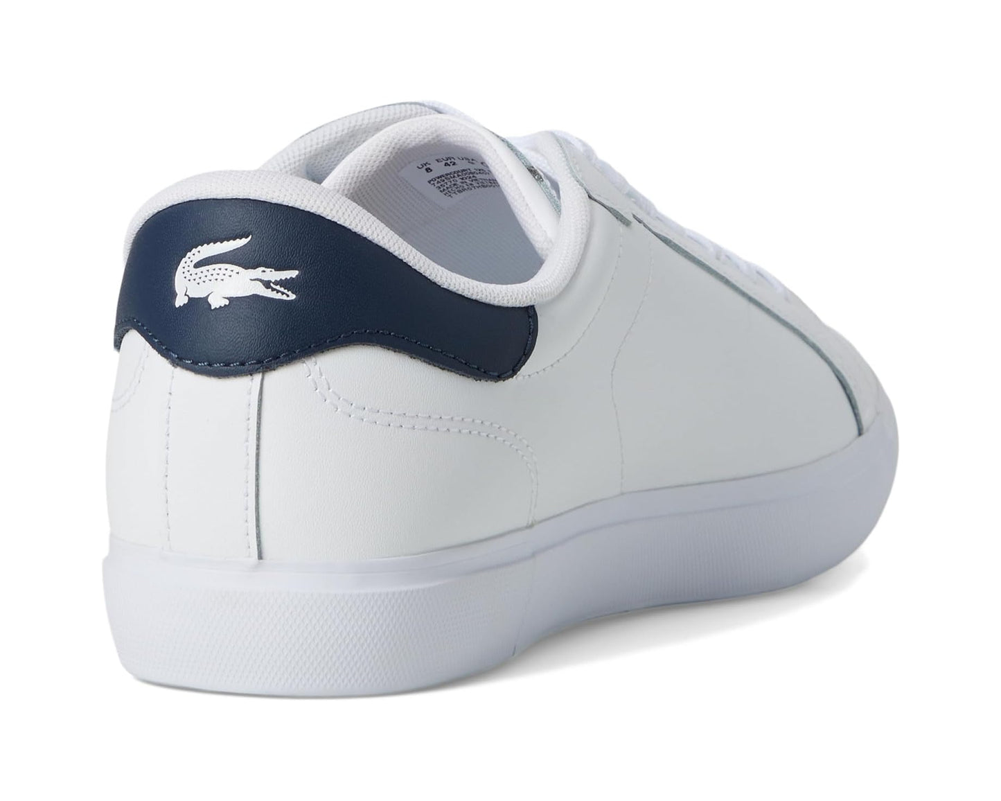 Men's Lacoste Powercourt Leather Sneakers White/Navy/Red