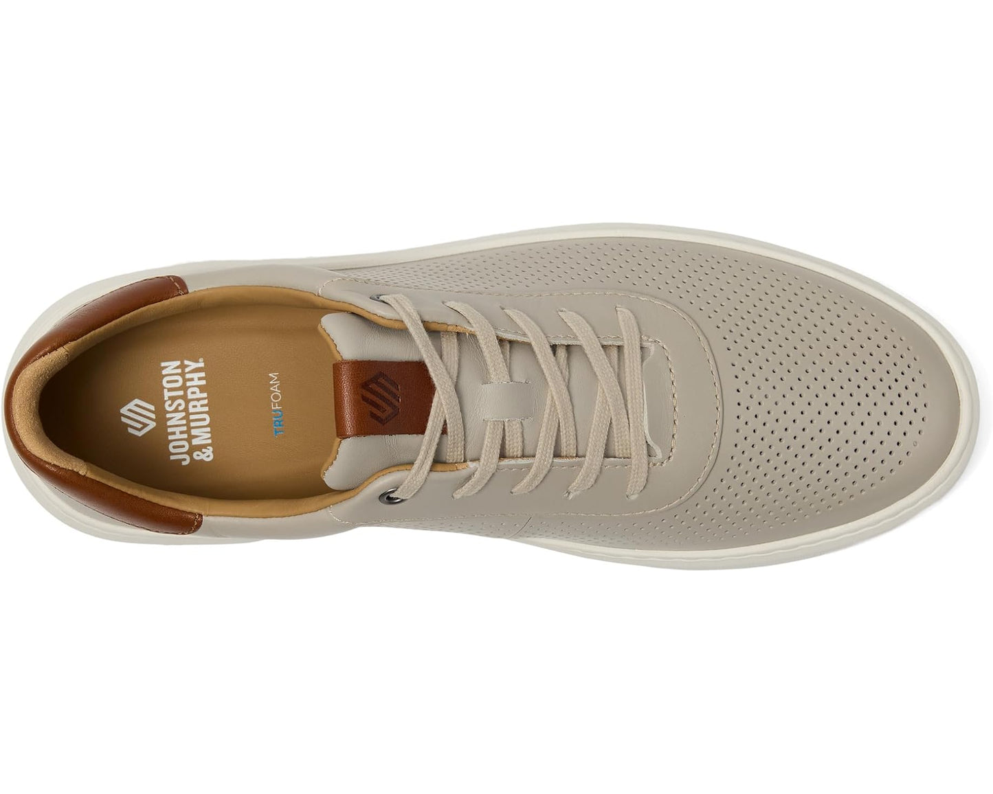 Men's Johnston & Murphy Anders Perfed U-Throat Beige