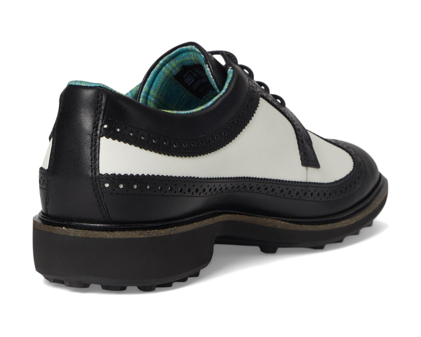 Men's ECCO Golf Classic Hybrid Wing Tip Water Resistant Black/White