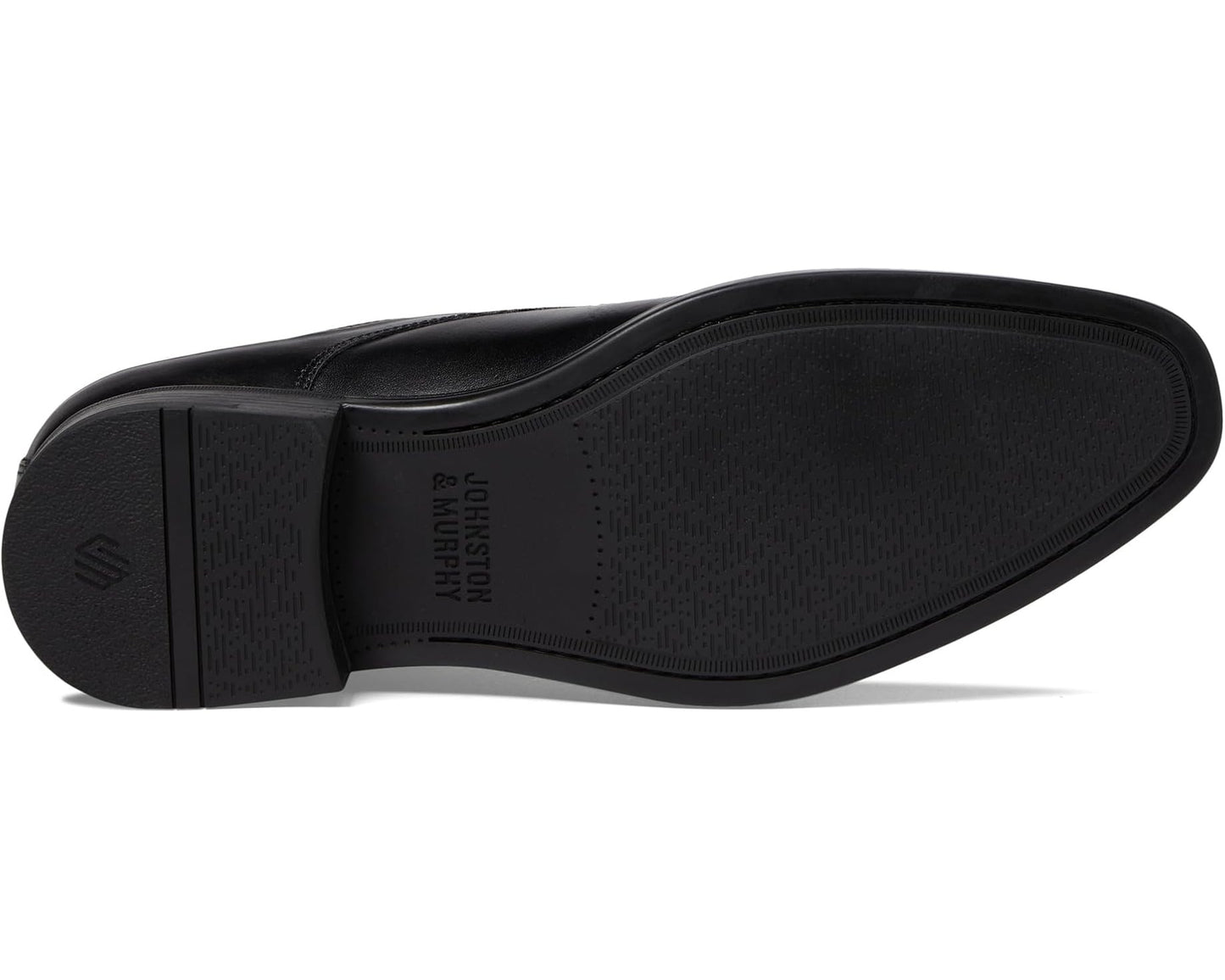 Men's Johnston & Murphy Gibbons Plain Toe Black Full Grain