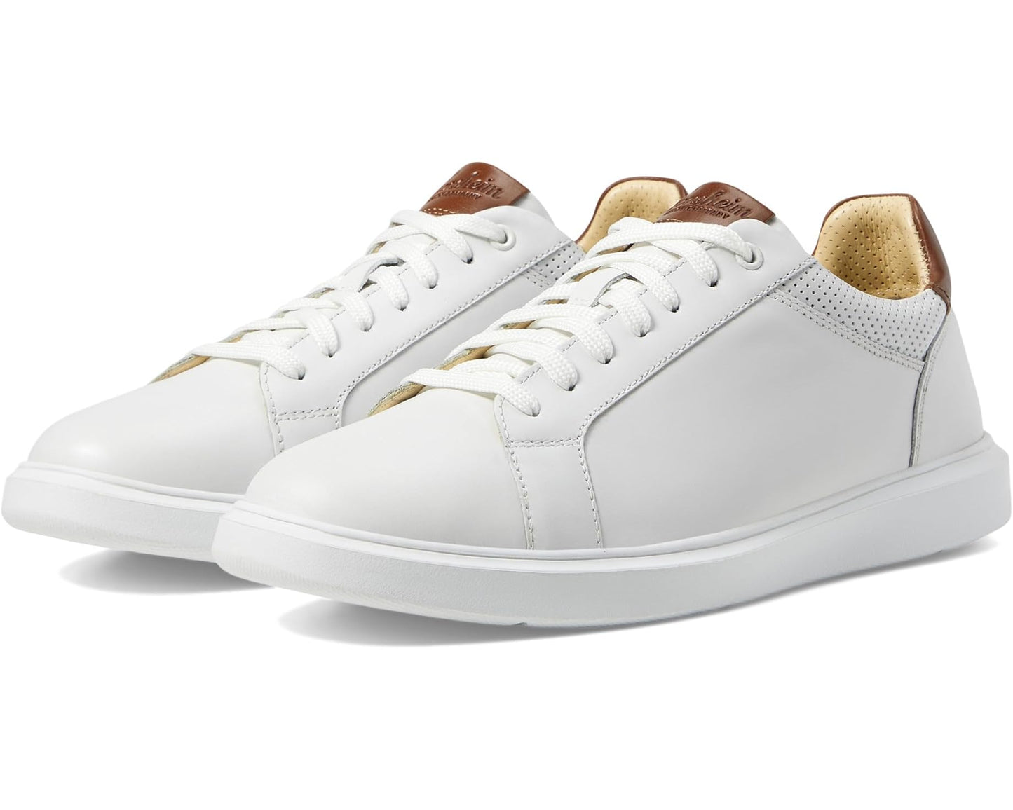 Men's Florsheim Social Lace To Toe Sneakers White