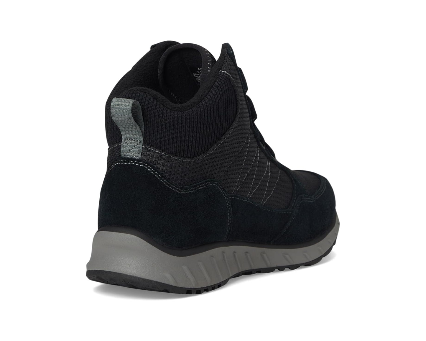 Men's L.L.Bean Snow Sneaker 5 Boot Mid Water Resistant Insulated Hook-and-Loop Black/Black