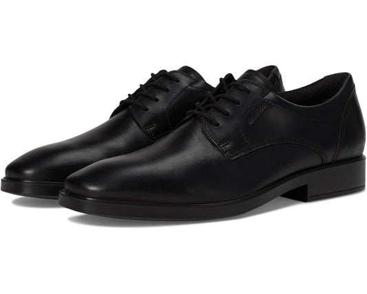 Men's ECCO Metropole Milan Waterproof Plain Toe Derby Black