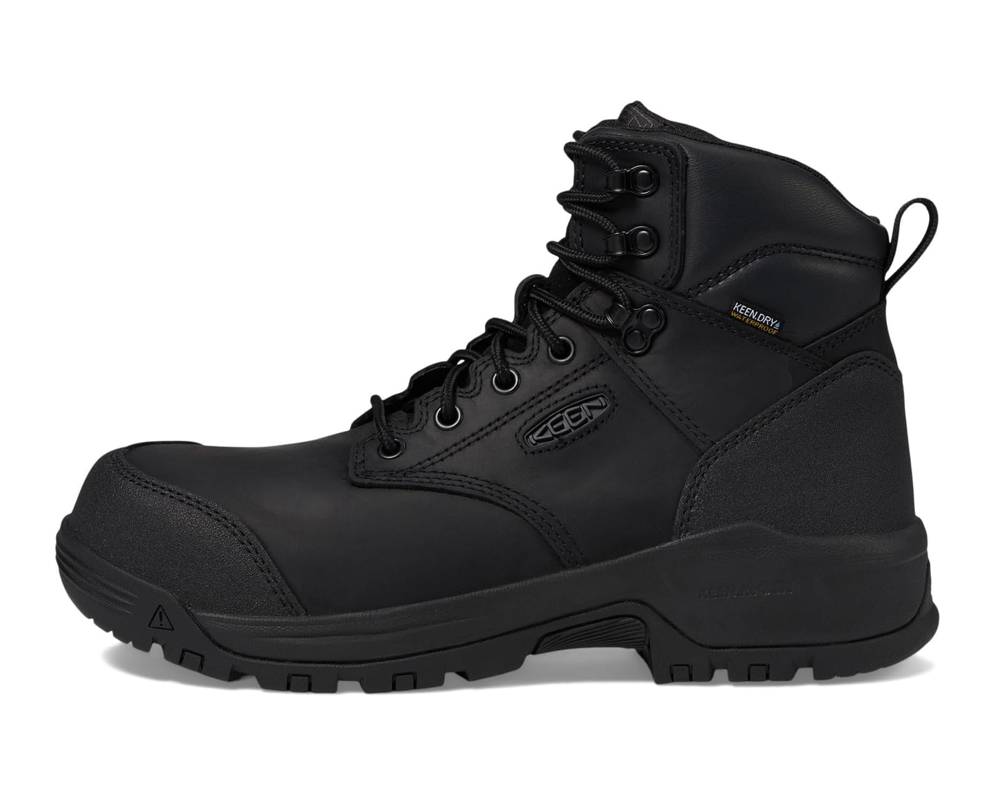 Men's KEEN Utility Evanston 6 Composite Toe Waterproof Black/Black