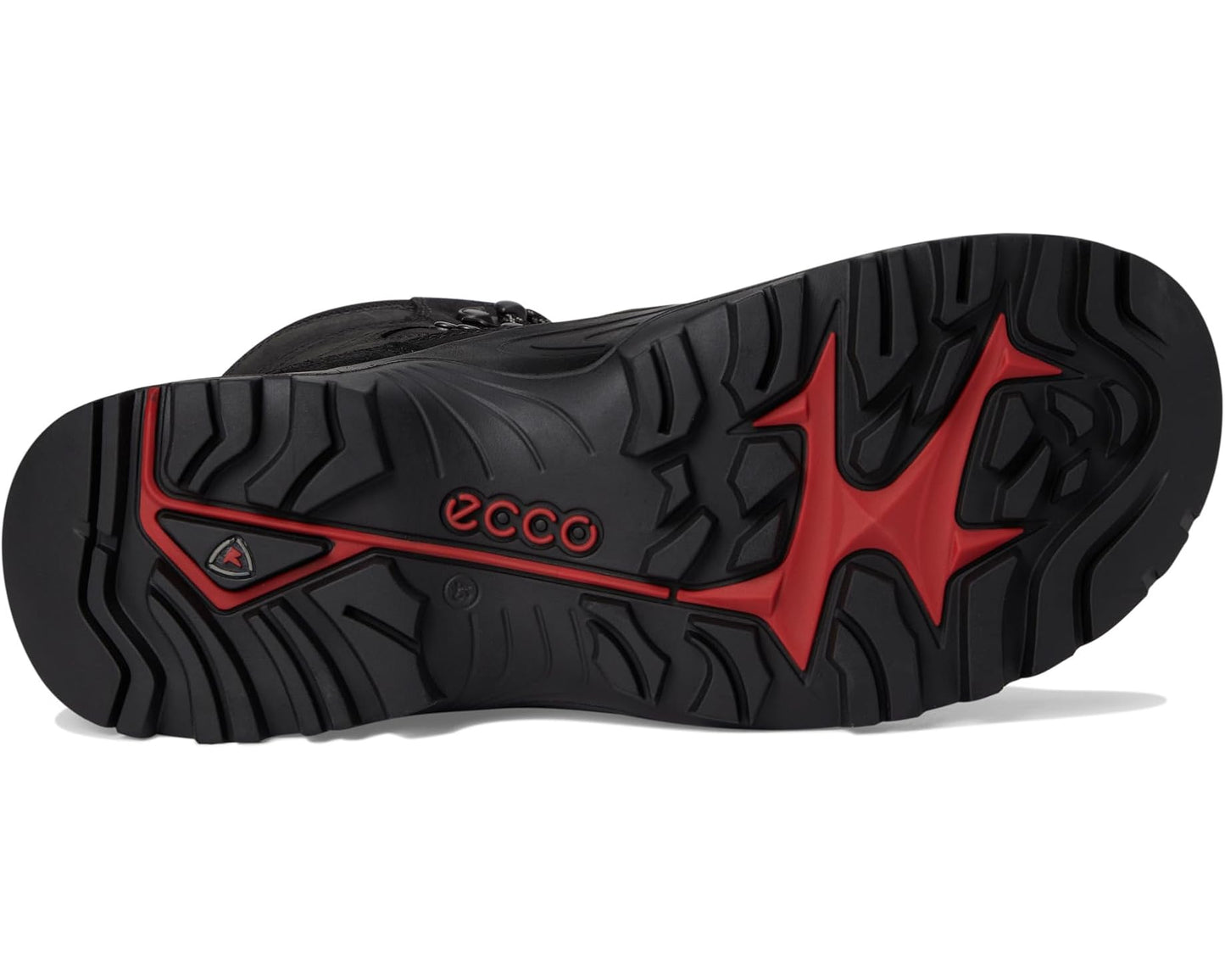Men's ECCO Sport Offroad Waterproof High Lace-Up Hiking Boots Black Nubuck/Black Oil Nubuck
