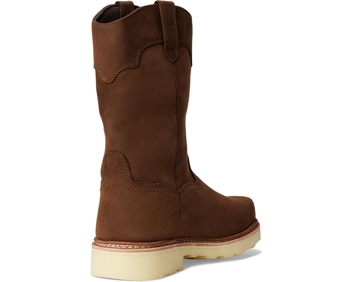 Men's Frye The Safety-Crafted Wellington Work Boots Dark Brown