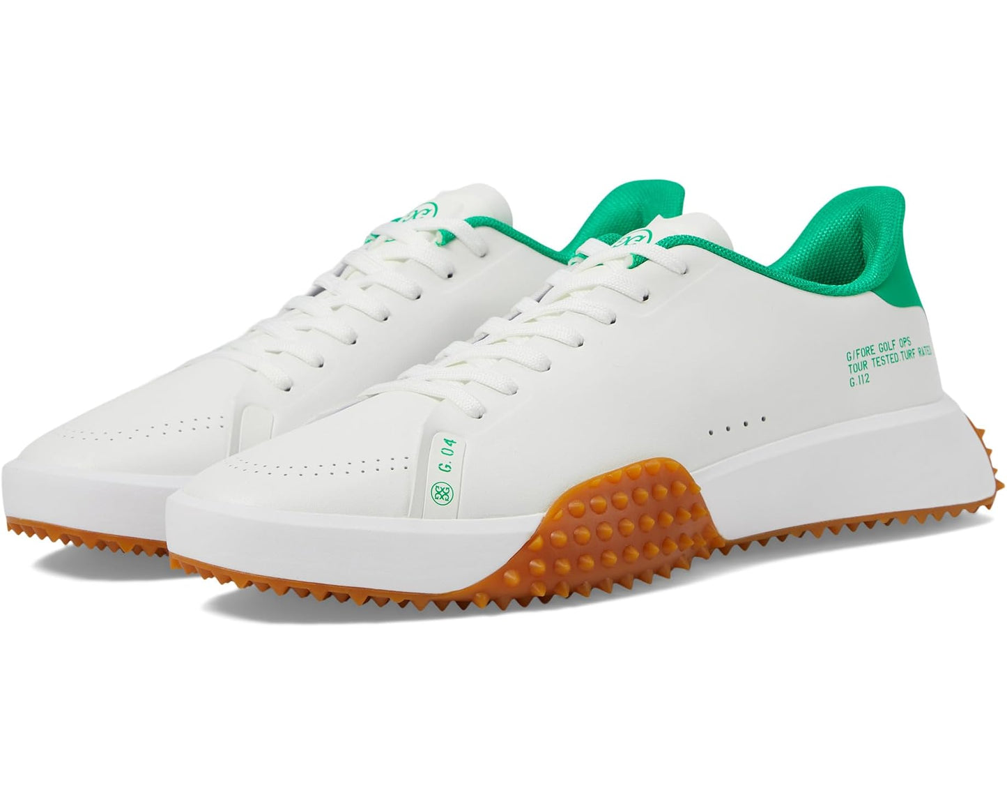 Men's GFORE G.112 P.U. Leather Golf Shoes Snow/Toast