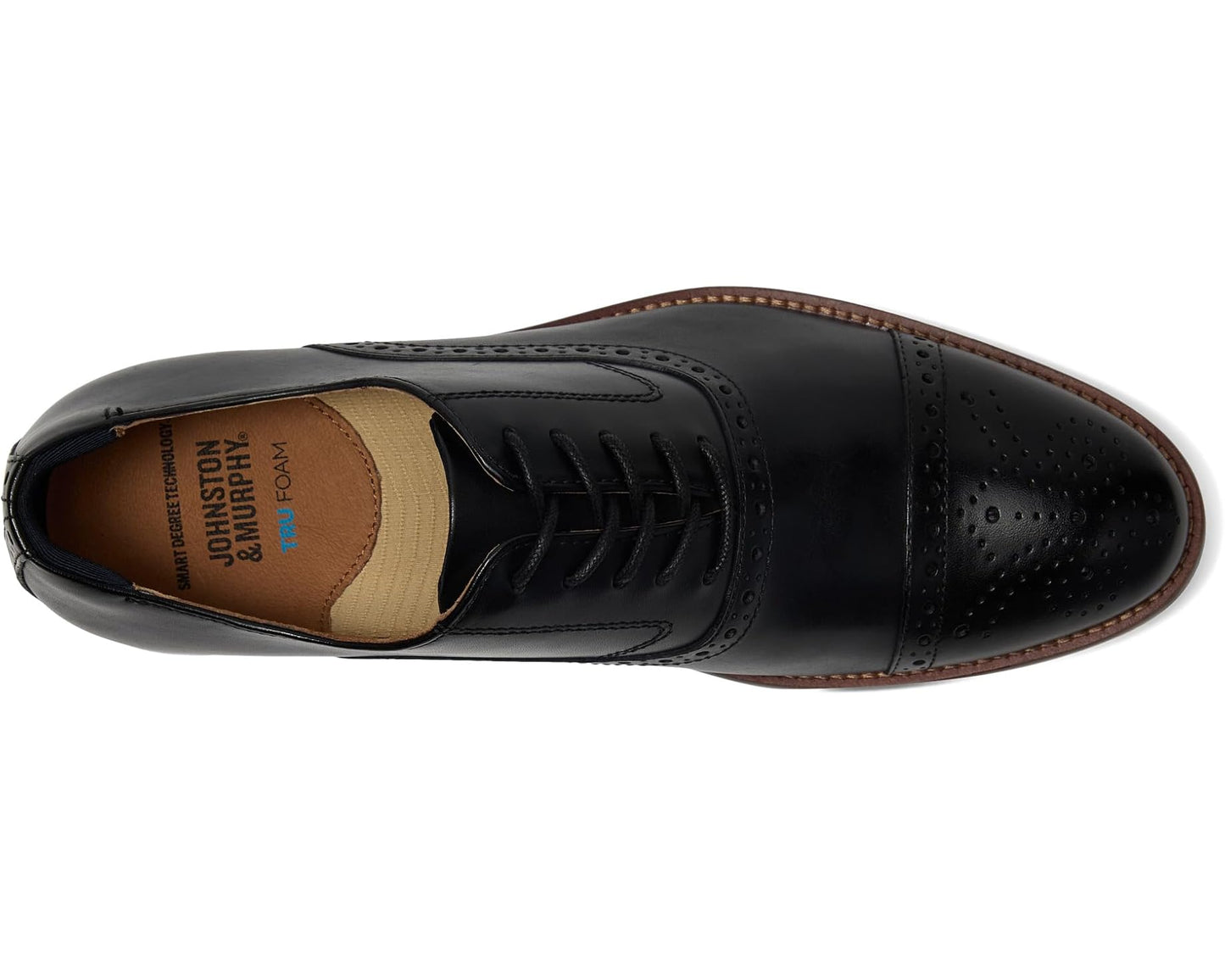 Men's Johnston & Murphy Conard 2.0 Cap Toe Black Full Grain
