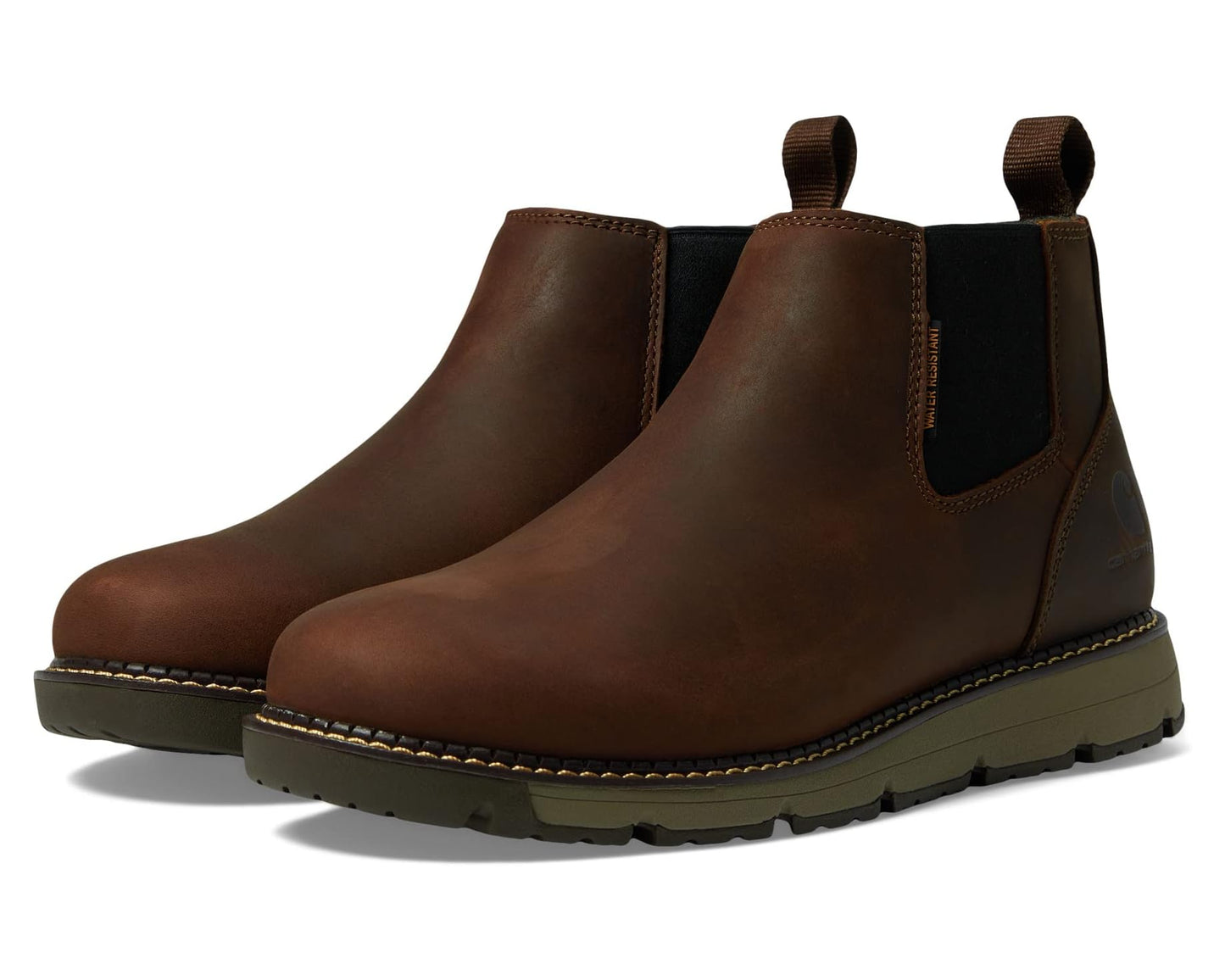 Men's Carhartt Millbrook 4 Romeo Soft Toe Wedge Boots Brown Oil Tanned