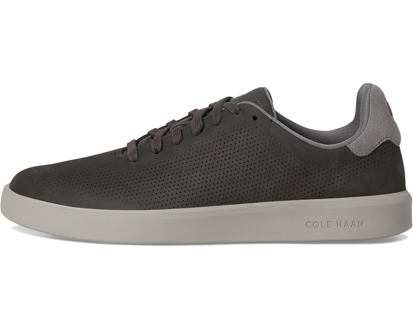 Men's Cole Haan Grand Crosscourt Daily Laser Sneakers Raven Nubuck/Quiet Shade/Paloma