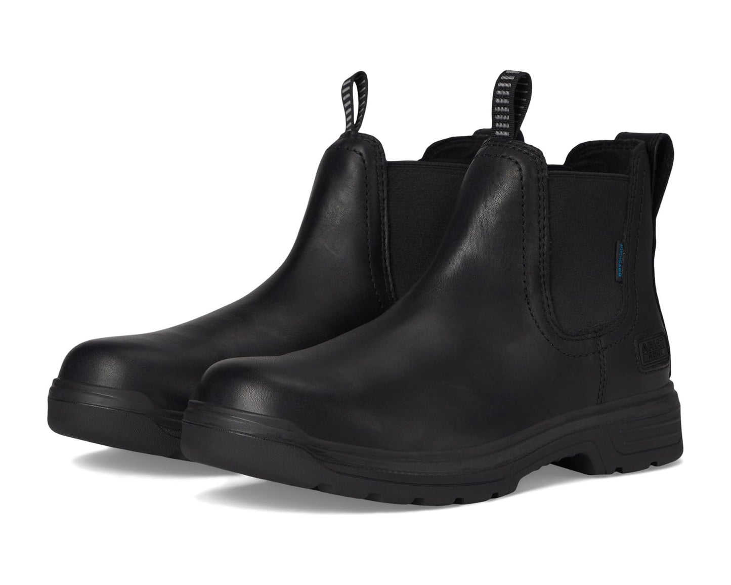 Men's Ariat Turbo Chelsea Waterproof Work Boots All Black