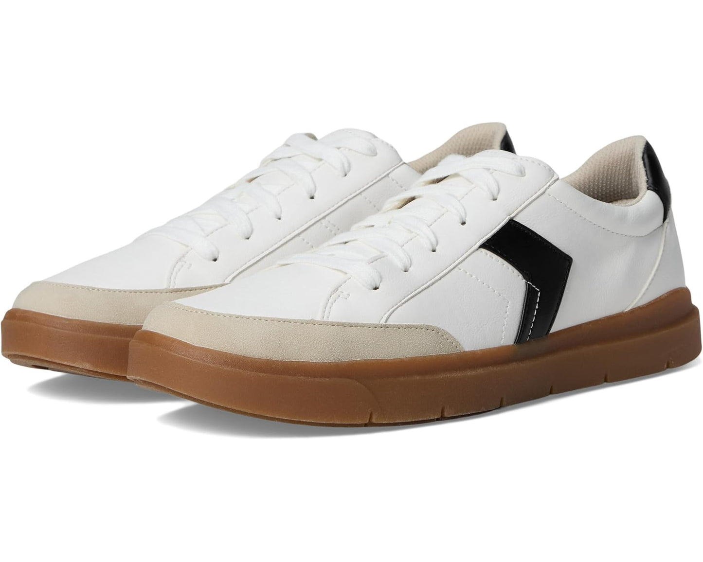 Men's Dr. Scholl's Madison Lace-Up White/Black Smooth