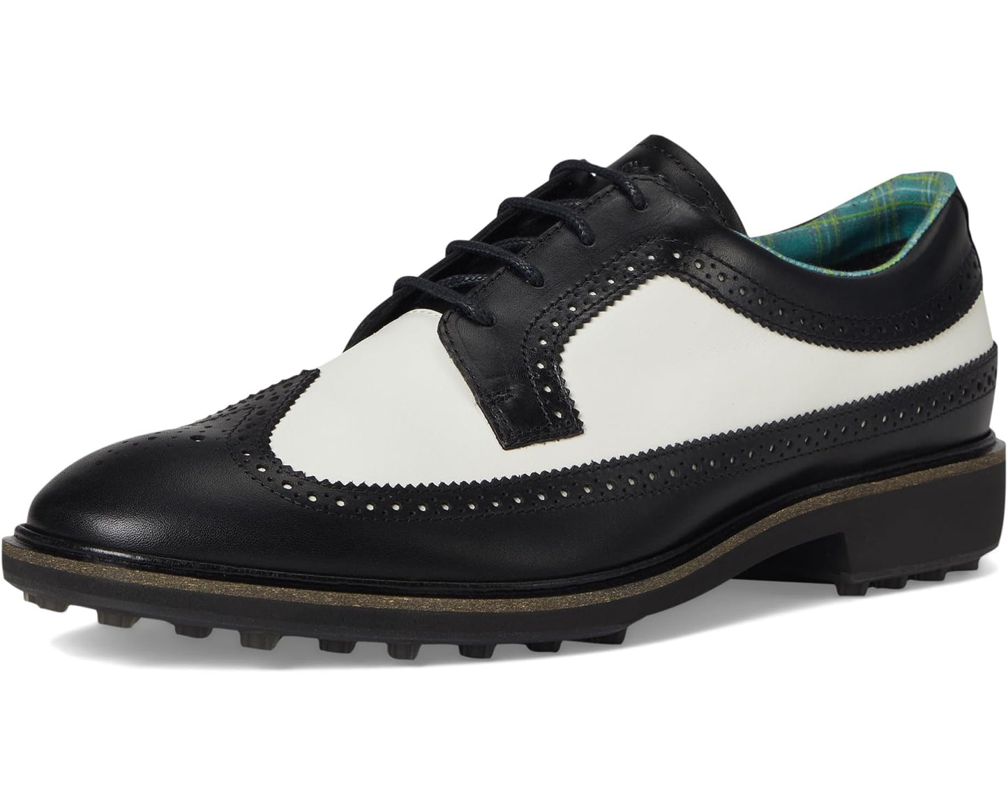 Men's ECCO Golf Classic Hybrid Wing Tip Water Resistant Black/White