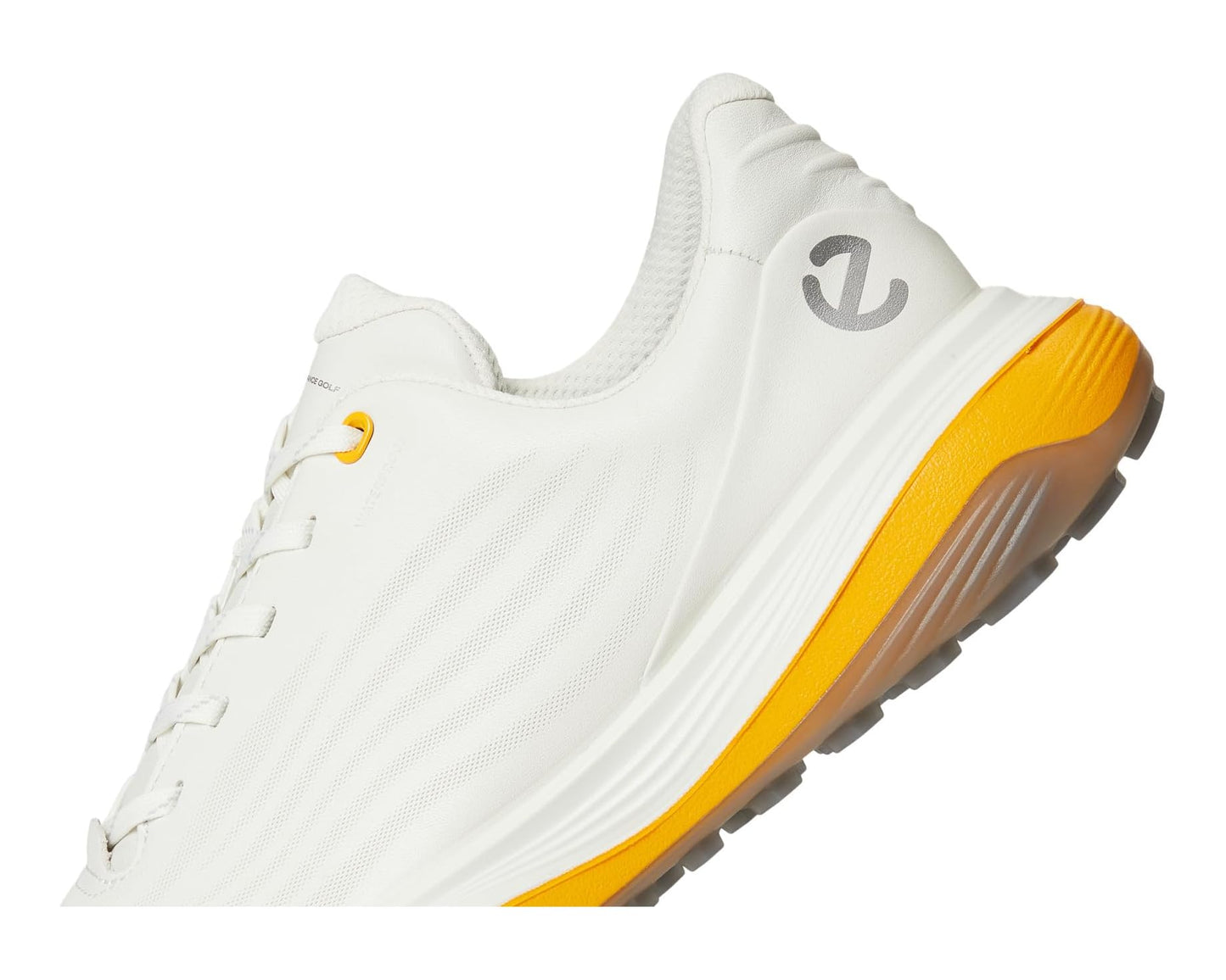 Men's ECCO Golf LT1 Hybrid Waterproof White/Sunrise