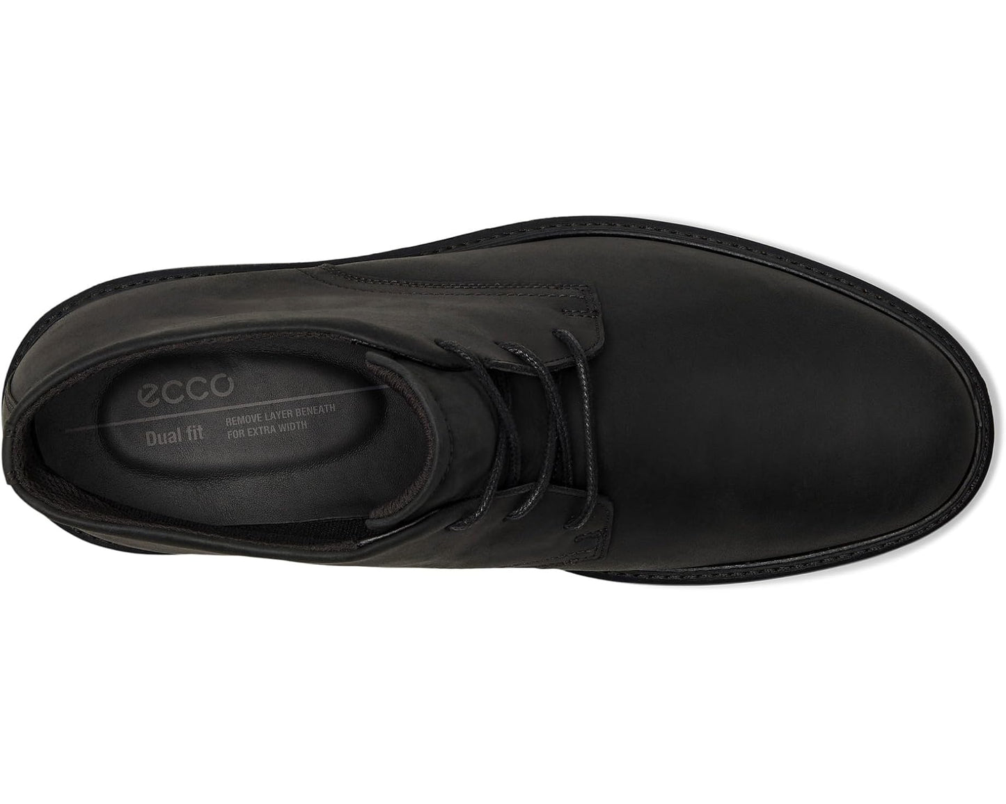 Men's ECCO London Lace Up Waterproof Chukka Boots Black Nubuck
