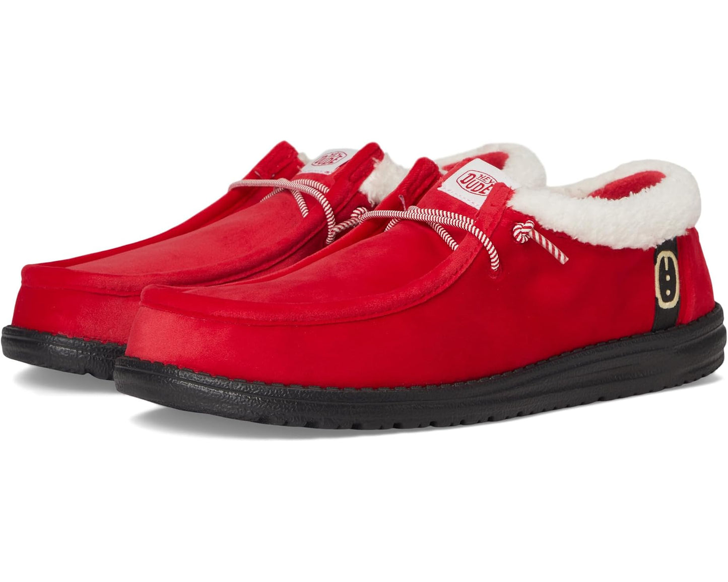 Men's Hey Dude Wally Santa Claus Red