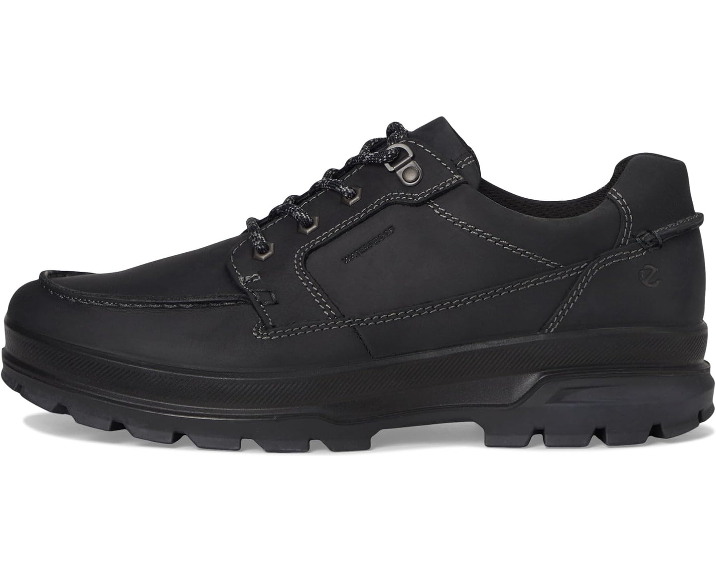Men's ECCO Sport Rugged Track Moc Toe Low Waterproof Hiking Shoe Black