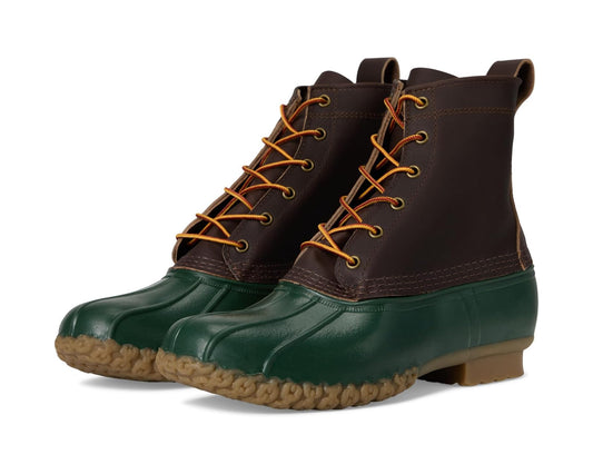 Men's L.L.Bean Bean Boot 8 1912 Deepest Brown/Forest Shade/Tan Opaque